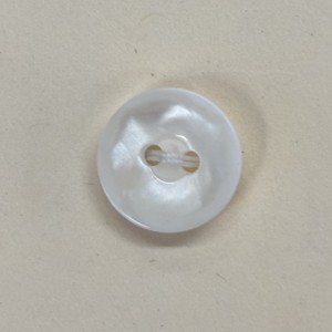 Button B253 Poly Pearl White 19-Ligne 12mm