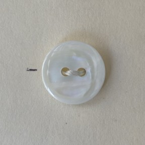 Button B274 Shank White Glitter 20-Ligne 13mm