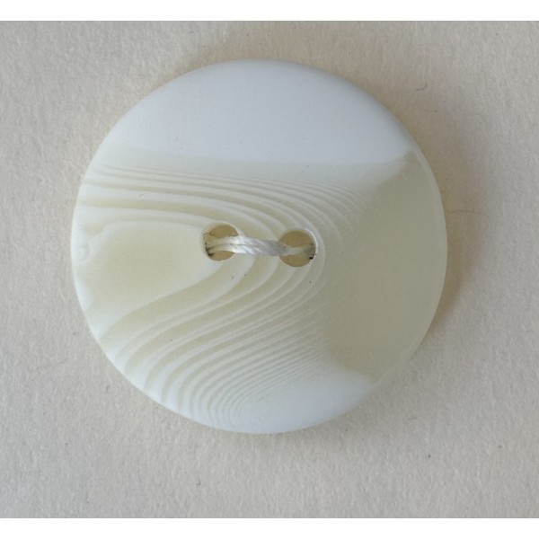 Button B277 White Yellowish 2-hole 36-Ligne 23mm