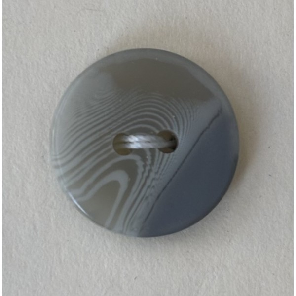 Button B278 Grey 2-hole 24-Ligne 15.5mm