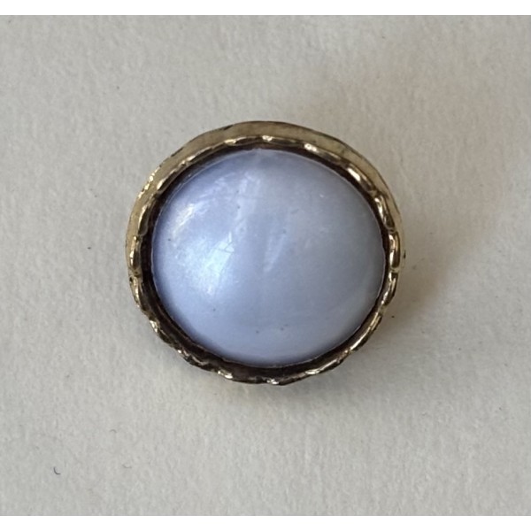 Button B279 White Gold Ring Shank 12-Ligne 8mm