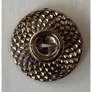 Button B281 Gold Glitter 2-hole 23-Ligne 15mm