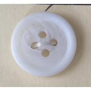 Button B317 White 4-hole 26-Ligne 17mm