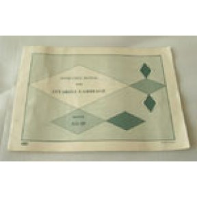 SilverReed Parts - Instruction Manual AG-20