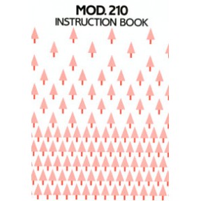 SilverReed Parts - Instr Book SK-210