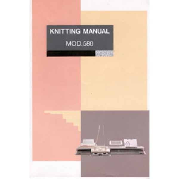 Singer Parts - Mod.580 knitting manual book