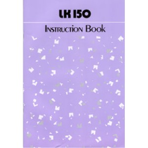 SilverReed Parts - LK-150 Inst. Book *