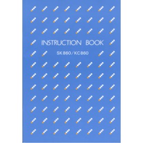 SilverReed Parts - Inst Book SK 860