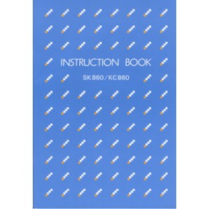 SilverReed Parts - Inst Book SK 860