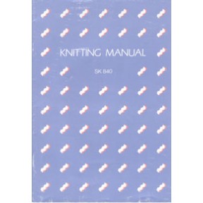 SilverReed Parts - Instr Book SK840 SilverReed Parts - Instr Book SK840