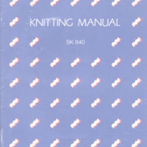 SilverReed Parts - Instr Book SK840